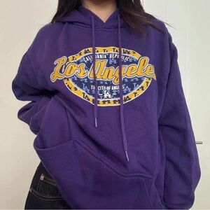 Purple Los Angeles Hoodie